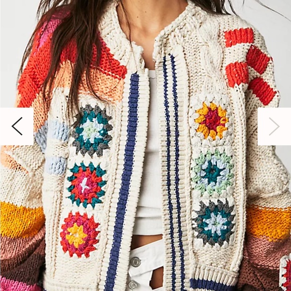 FREE PEOPLE X SAACHI CLEAR SKIES CARDI - Picture 2 of 6